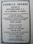 Anuncio en Anuario Camara, 1928